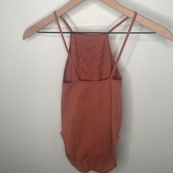 Free People mauve ribbed bodysuit Sz XS - Picture 7 of 7